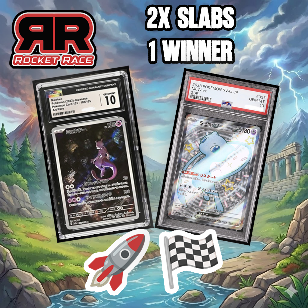 (Rocket Race) | 2x Slabs MEW/MEWTWO | 1 WINNER!