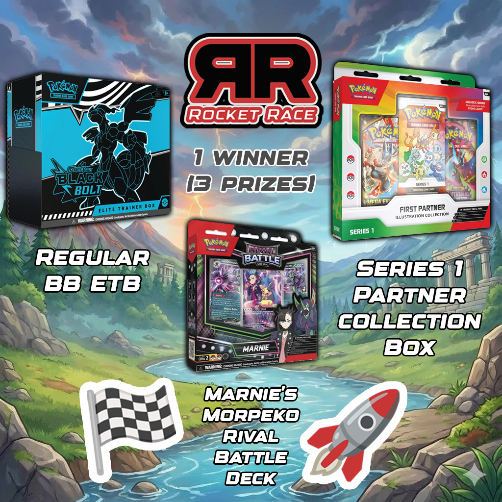 (ROCKET RACE) 1 Winner 3 Prizes!! (SEALED OR RIPPED)