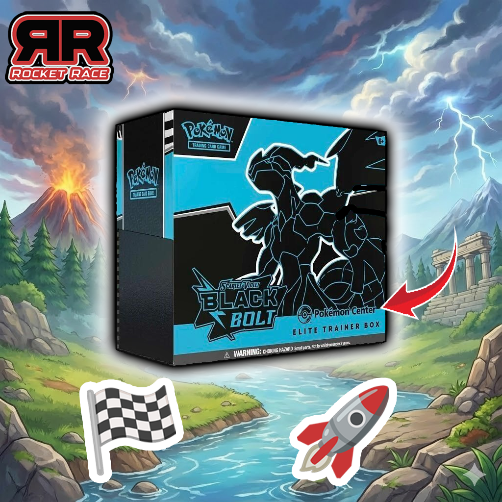 (ROCKET RACE) POKEMON CENTER Black Bolt ETB | Rocket Race