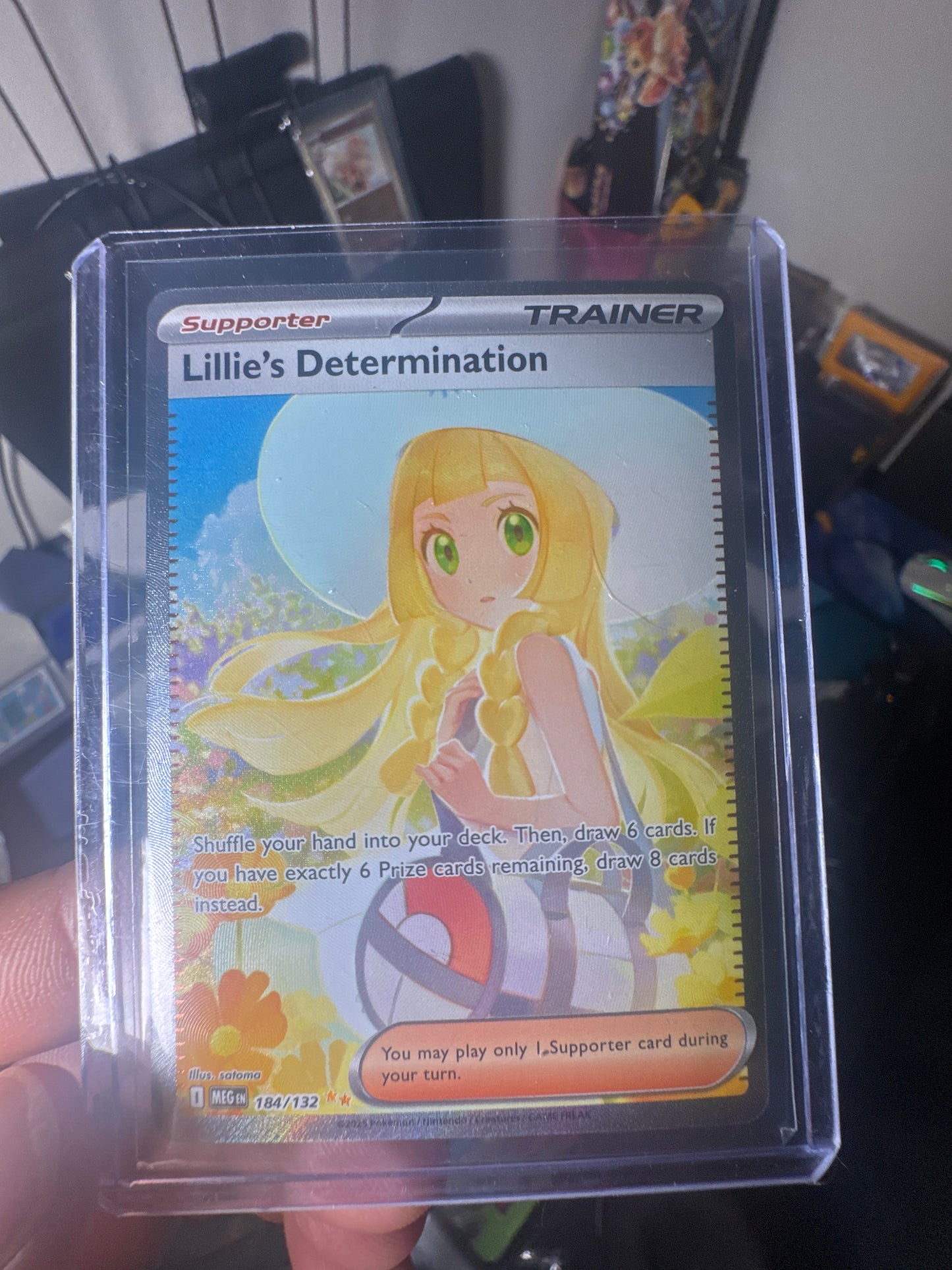 (NM) Lillies Determination [Mega Evolution SIR]  - 184 | Raw Card