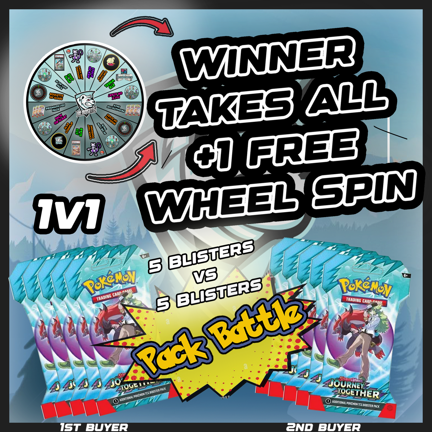 5 Blister BATTLE (1v1) *PACK BATTLE* - WINNER TAKES ALL!