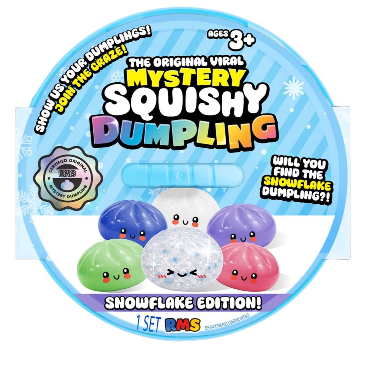 Mystery Squishy Dumpling | Snowflake Edition