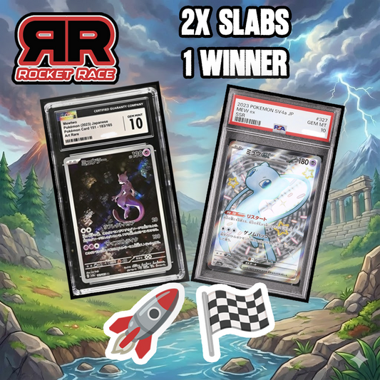 (Rocket Race)  | 2x Slabs MEW/MEWTWO | 1 WINNER!