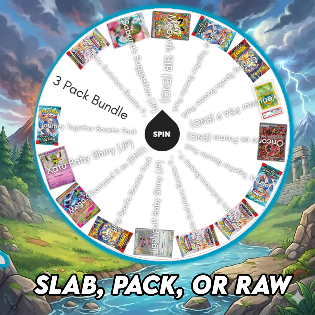 Slab, Pack, OR Raw Card Wheel!